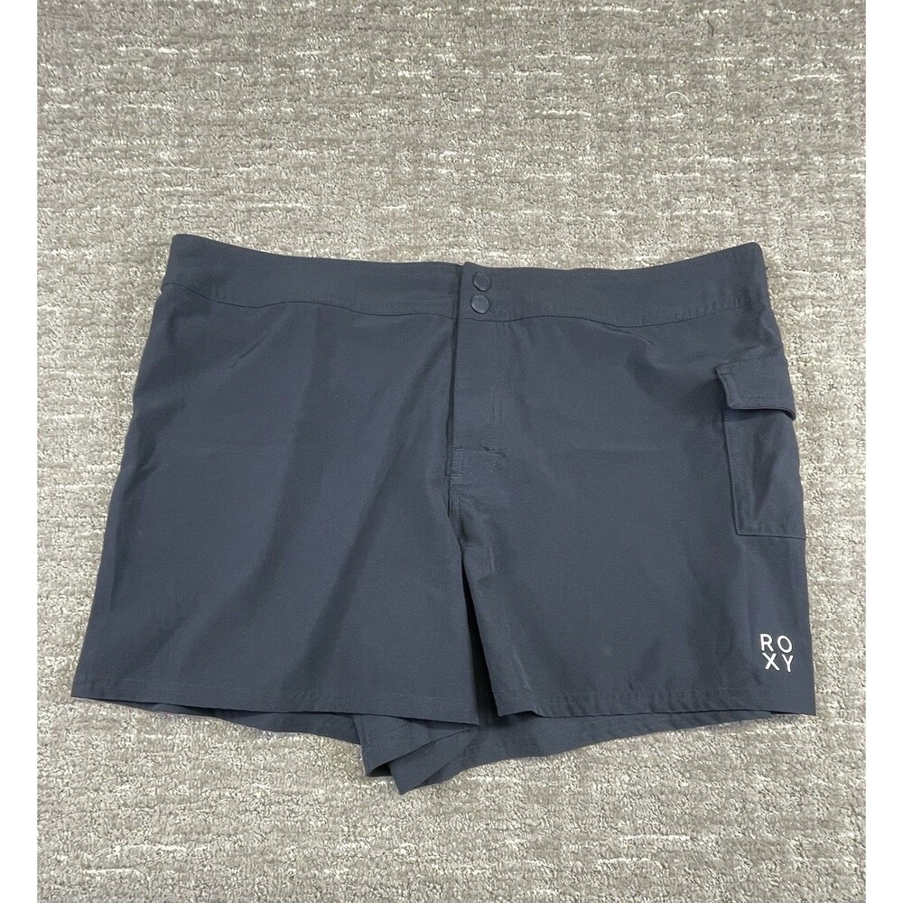 Roxy Women's Swimwear Board Shorts Swim Surf Beach  Size XXL Black